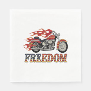 Servilleta De Papel Flores de motocicleta de libertad