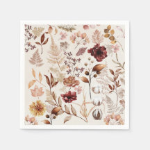 Flores de otoño y hojas acuáticas