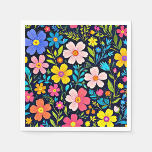 Servilleta De Papel Flores de pintura digital floral Patrón-38875