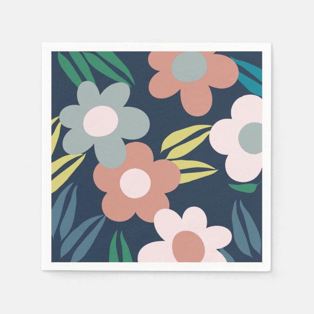 Servilleta De Papel Flores de primavera (Anverso)