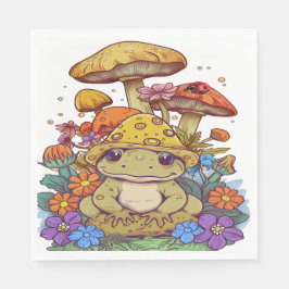 Servilleta De Papel Flores de rana Cottagecore