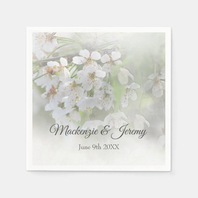 Servilleta De Papel Flores de sueño (Anverso)