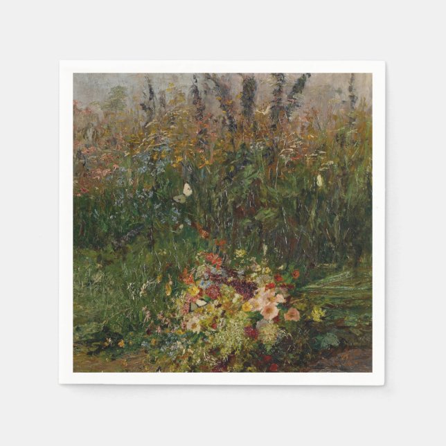 Servilleta De Papel Flores de Verano del Campo (Anverso)