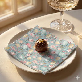 Servilleta De Papel Flores Decorativas de Pascua para Pastel