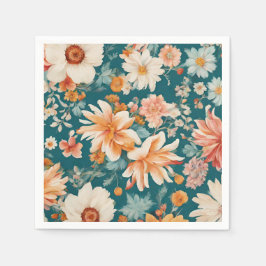Servilleta De Papel Flores Delicadas Increíbles