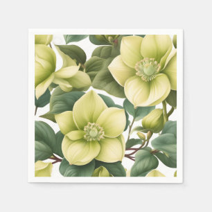 Servilleta De Papel Flores elegantes de Hellebore