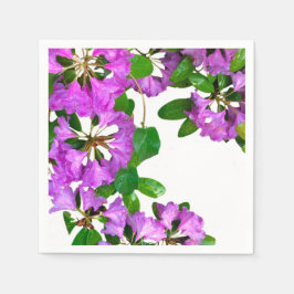 Servilleta De Papel Flores elegantes rosas azaleas rosas