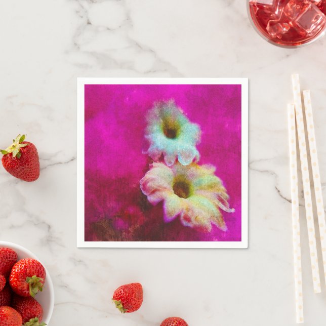 Servilleta De Papel Flores en rosa (In situ)