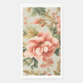 Servilleta De Papel Flores Exquisitas Y Sorprendentes, Hojas. Pintura