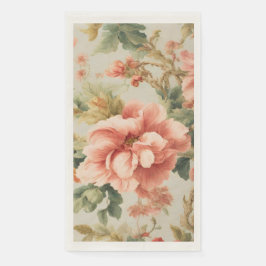 Servilleta De Papel Flores Exquisitas Y Sorprendentes, Hojas. Pintura