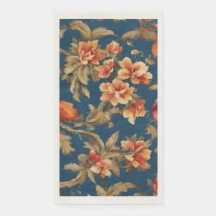 Servilleta De Papel Flores Grandes Italianos Exquisitos Vintage