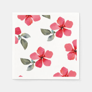Servilleta De Papel Flores Lindas Amapolas Rojas Florales de Primavera