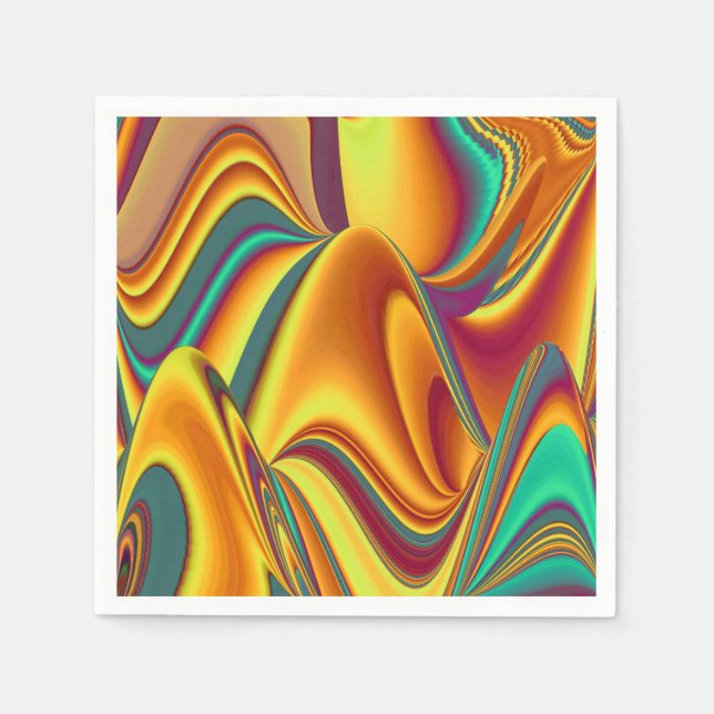 Servilleta De Papel Flores Mágicas de Primavera Verano Otoño (Anverso)