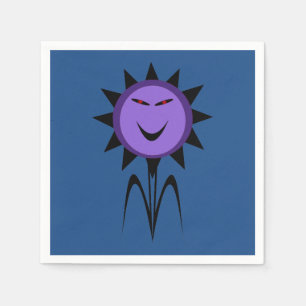 Servilleta De Papel Flores Malvadas Kawaii Goth Halloween Servilletas