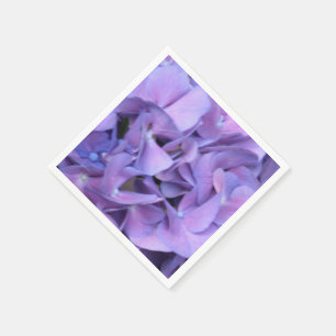 Servilleta De Papel Flores púrpuras del Hydrangea