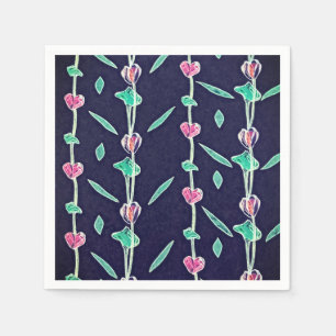 Servilleta De Papel Flores rayadas