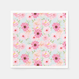 Servilleta De Papel Flores rosas