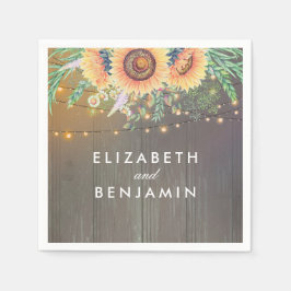 Servilleta De Papel Flores rusas y cuerdas iluminan el establo de made