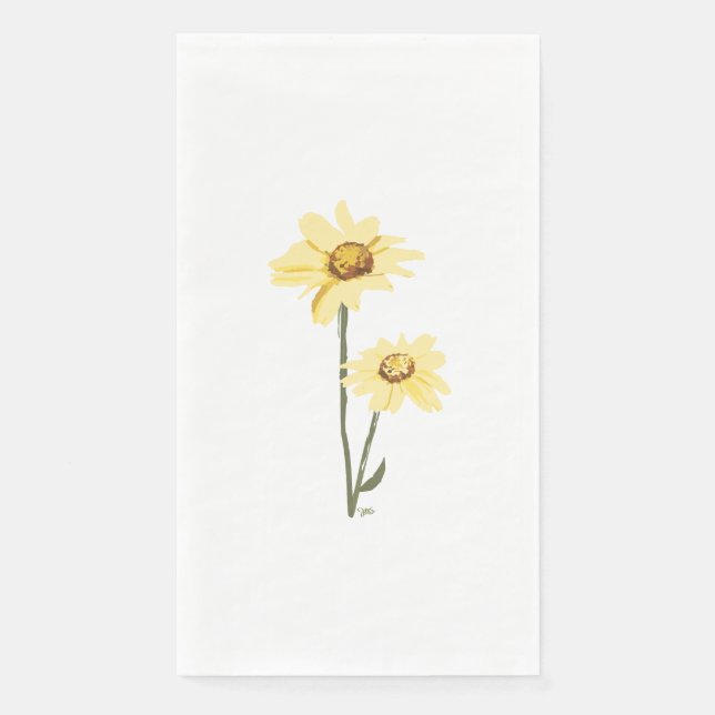 Servilleta De Papel Flores salvajes de Texas - Girasol, amarillo (Anverso)