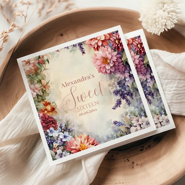 Servilleta De Papel Flores salvajes Pastel caprichoso dulce 16 (Subido por el creador)