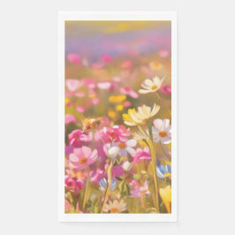 Servilleta De Papel Flores salvajes rosas Lavanda amarilla 2025