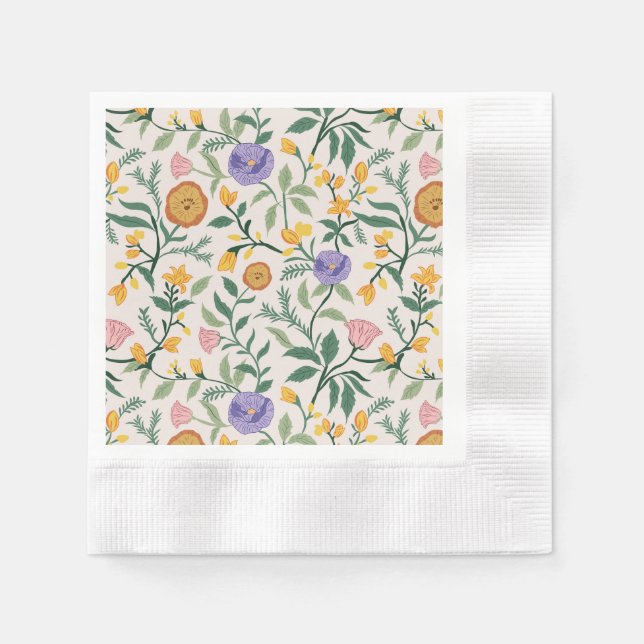Servilleta De Papel Flores silvestres (Anverso)