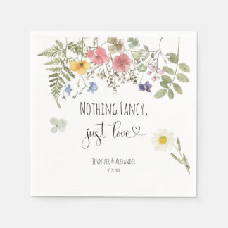 Servilleta De Papel Flores silvestres acuáticas