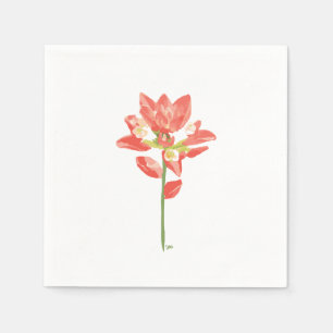 Servilleta De Papel Flores Silvestres de Texas - Pintura de Indio, nar