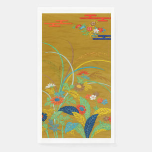 Servilleta De Papel Flores silvestres florales japonesas vintage G.A.