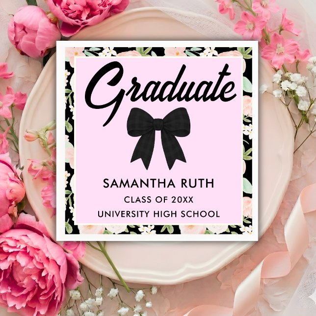 Servilleta De Papel Flores Silvestres Lazo de Gingham Negro Fiesta de  (Subido por el creador)