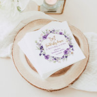 Flores silvestres moradas Besos de mariposa cumple
