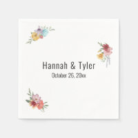 Flores silvestres multicolores personalizados