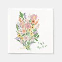 Flores silvestres Personalizado pintado a mano Bab