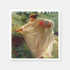 Servilleta De Papel Flores silvestres (por Edward Poynter)