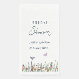 Servilleta De Papel Flores silvestres y mariposas Fiesta de ducha de n