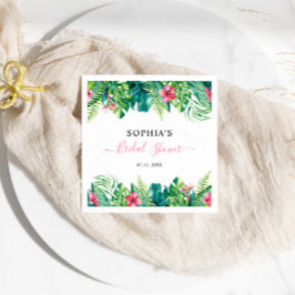 Servilleta De Papel Flores tropicales Ropa de ducha de novia