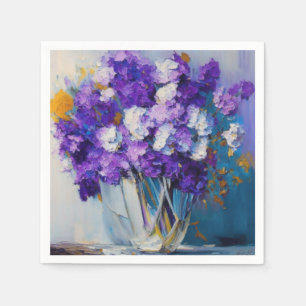Servilleta De Papel Flores violetas de bonito