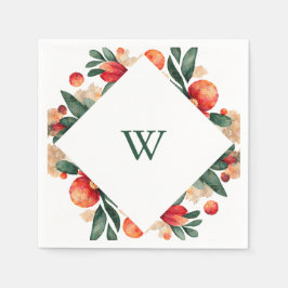 Servilleta De Papel Flores y follaje de la fiesta de Dellarrobbia