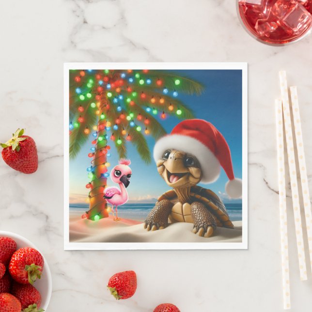 SERVILLETA DE PAPEL FLORIDA CHRISTMAS PARTY NAPKINS (In situ)