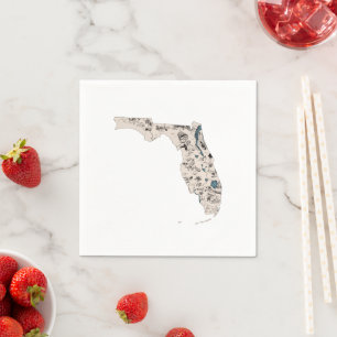 Servilleta De Papel Florida Mapa de imágenes antiguas de arte de Flor
