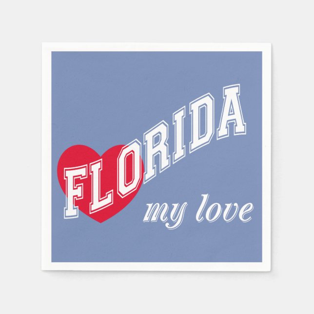 Servilleta De Papel Florida, mi amor (Anverso)