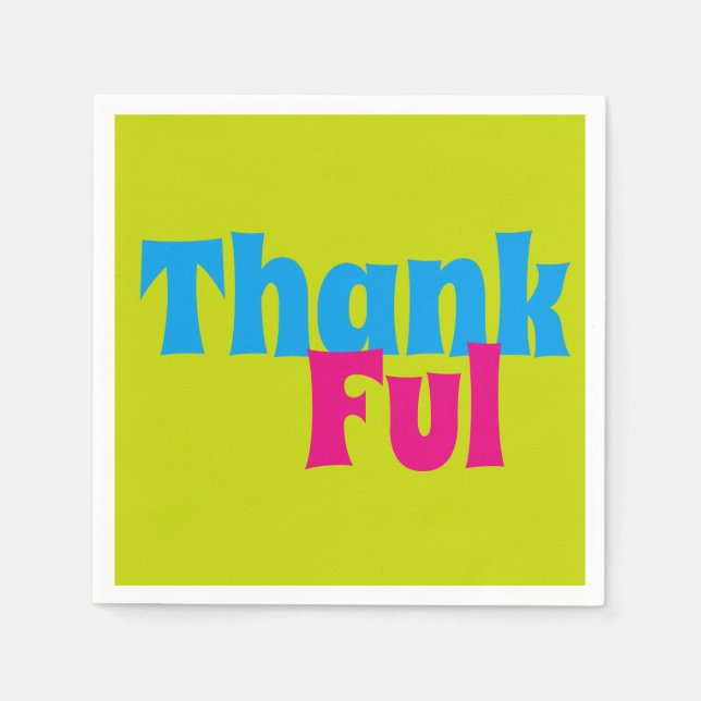 Servilleta De Papel Florillas Agradecimiento (Anverso)