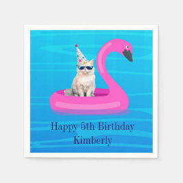 Servilleta De Papel Flotador de gato personalizado