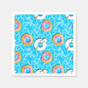 Servilleta De Papel Flotas de unicornio y donut