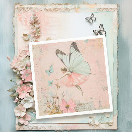 Servilleta De Papel Flower fairy chica Cumpleaños