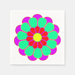 Servilleta De Papel Flower Flower Power Bloom I + tu idea