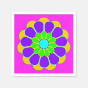 Servilleta De Papel Flower Flower Power Bloom II + tu trasero. y idea