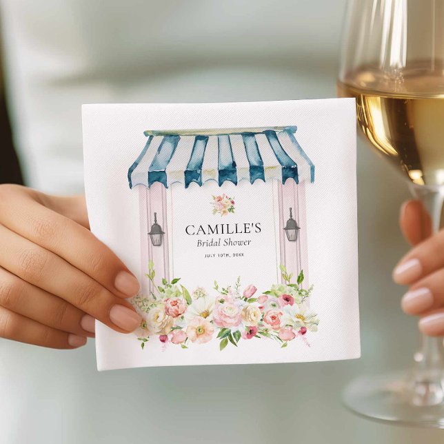 Servilleta De Papel Flower Garden Bridal Shower Napkins (Garden Bridal Shower Paper Napkins)