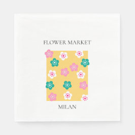 Servilleta De Papel Flower Market - Milan
