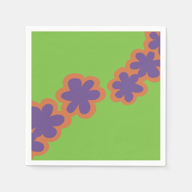 Servilleta De Papel Flower Power napkins (Anverso)
